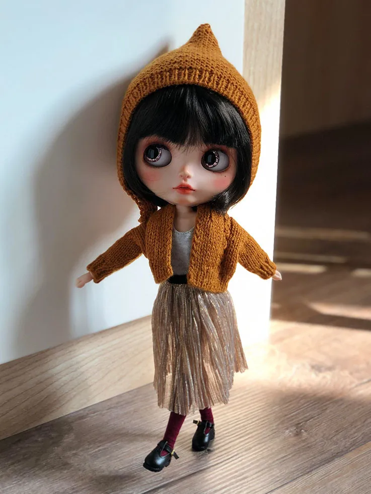 1/6 кукла платье шапка Blyth свитер blyth перчатки(Fit Blyth, ICY, 1/6 кукла