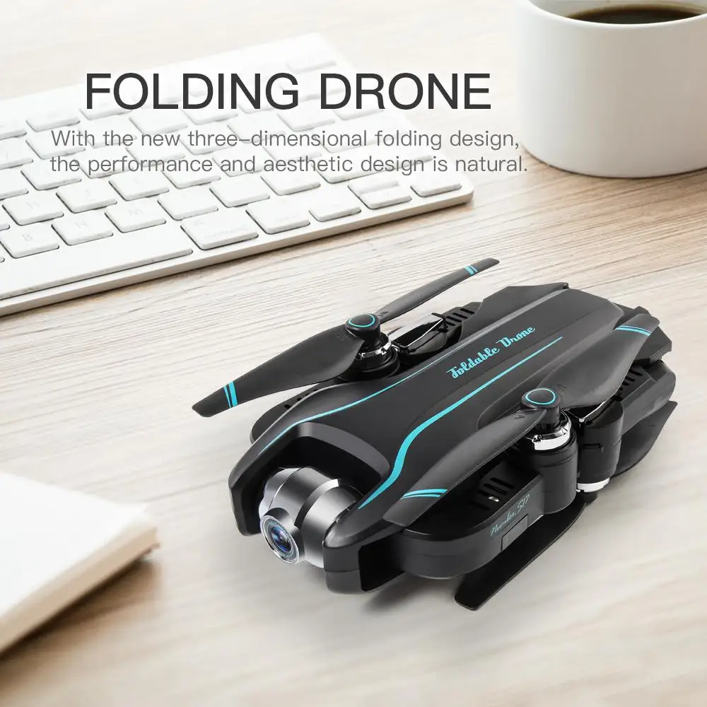 S17 Дрон 4k HD камера gps Дрон WiFi FPV 1080P без сигнала возврата RC вертолет полёт 15 минут Квадрокоптер Дрон с камерой