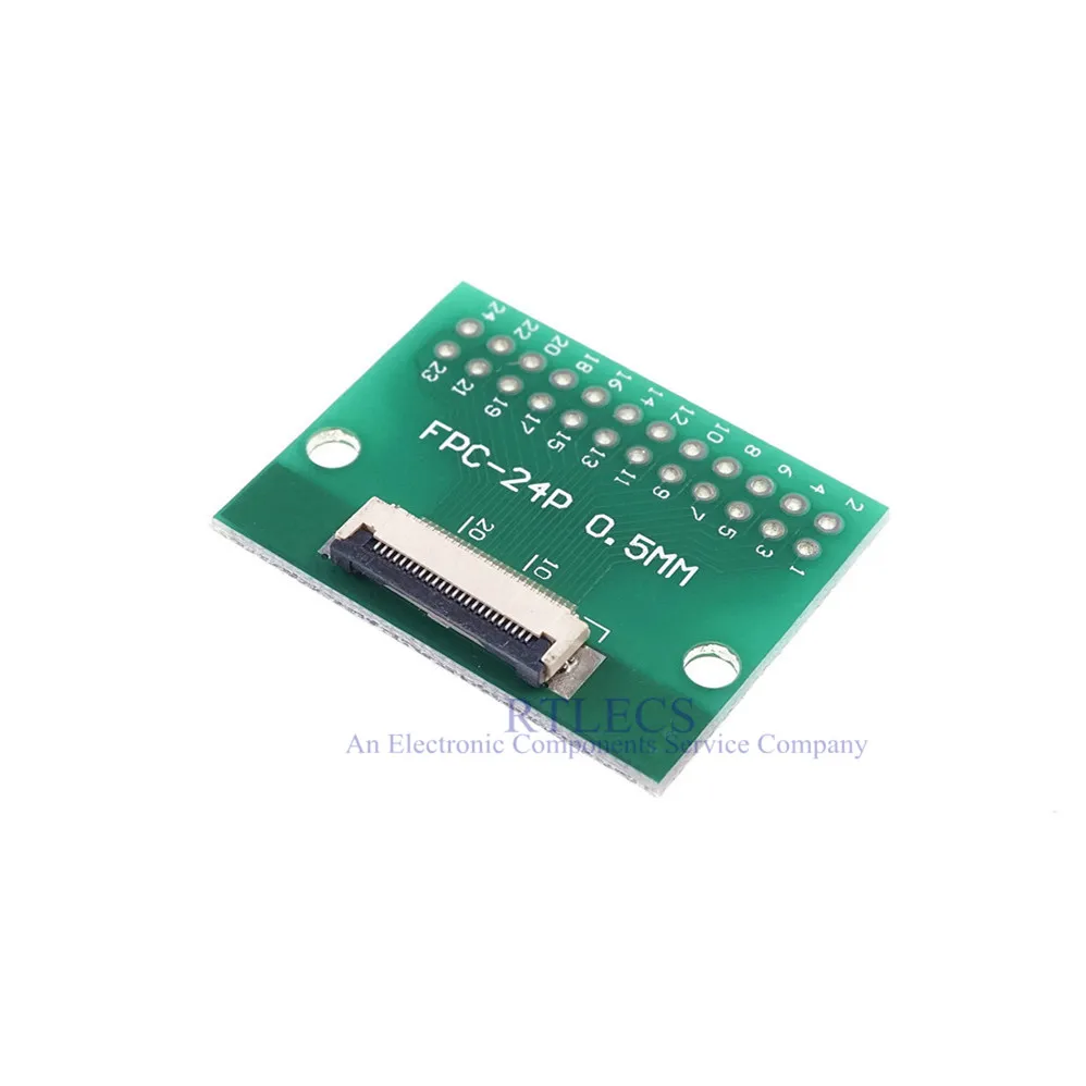 Гибкий плоский кабель FFC FPC 20 шт. адаптер с 24 контактами от 0 5 мм до 2 54 x 2x12 контактов