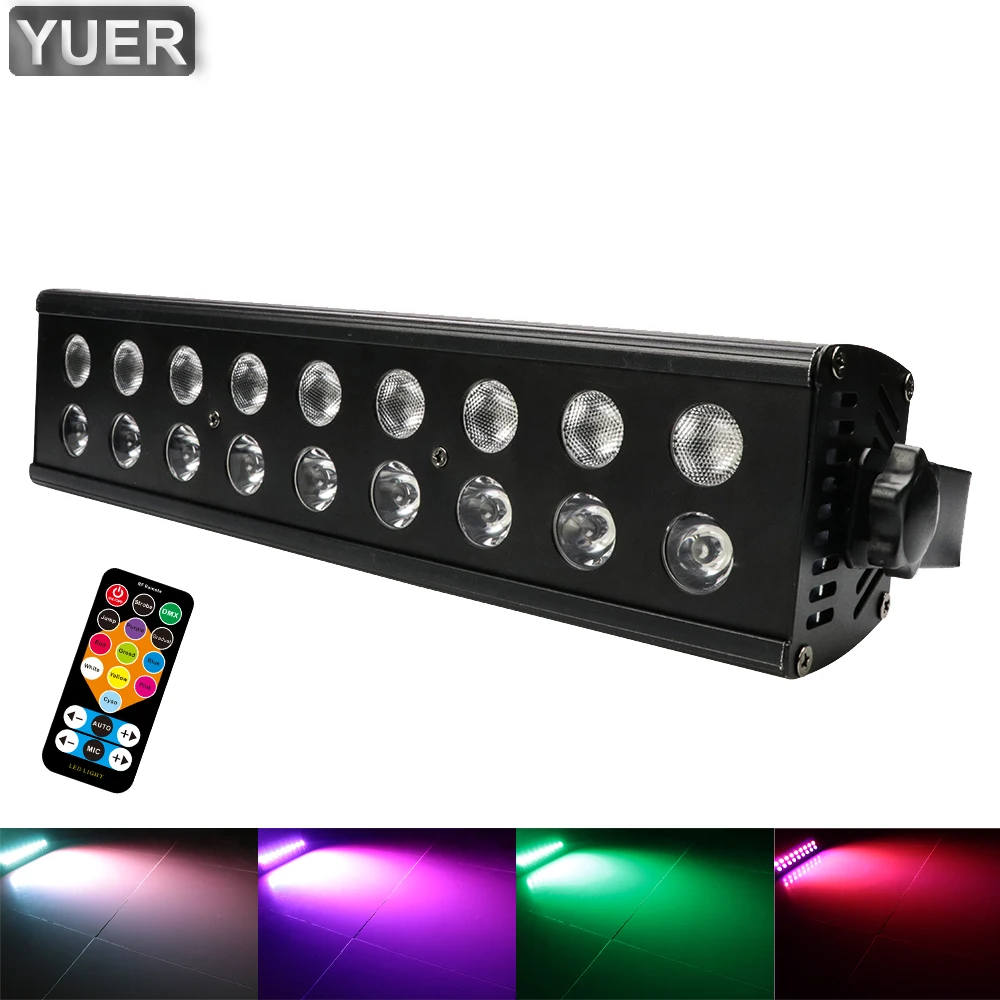 18Pcs 2N1 LED Strobe Lights DMX DJ Professional Stage Lighting Effect Party Holiday Christmas Sound Activated Flash Lights