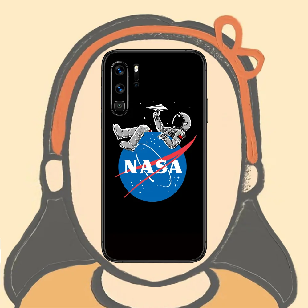 

Space NASAS Phone Case For Huawei P Mate Smart 10 20 30 40 Lite Z 2019 Pro black Bumper Painting Funda Pretty Cover Fashion Back