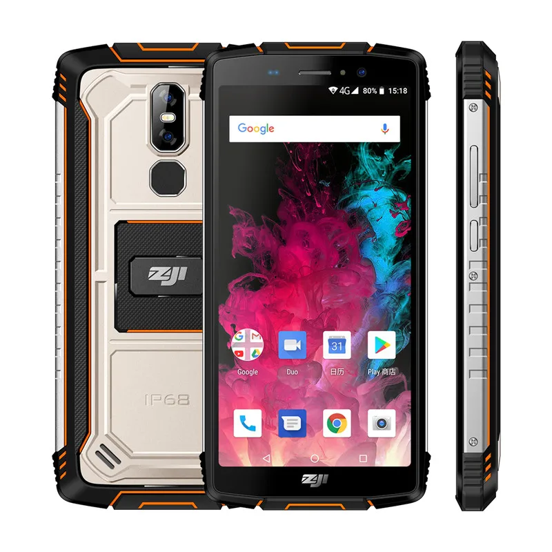 Orange HOMTOM Zoji z11 Мобильный Телефон IP68 5,9" MTK6750T Восьмиядерный 4 Гб 64 ГБ 10000 мАч Android 8,1 разблокировка лица смартфон - Цвет: Orange