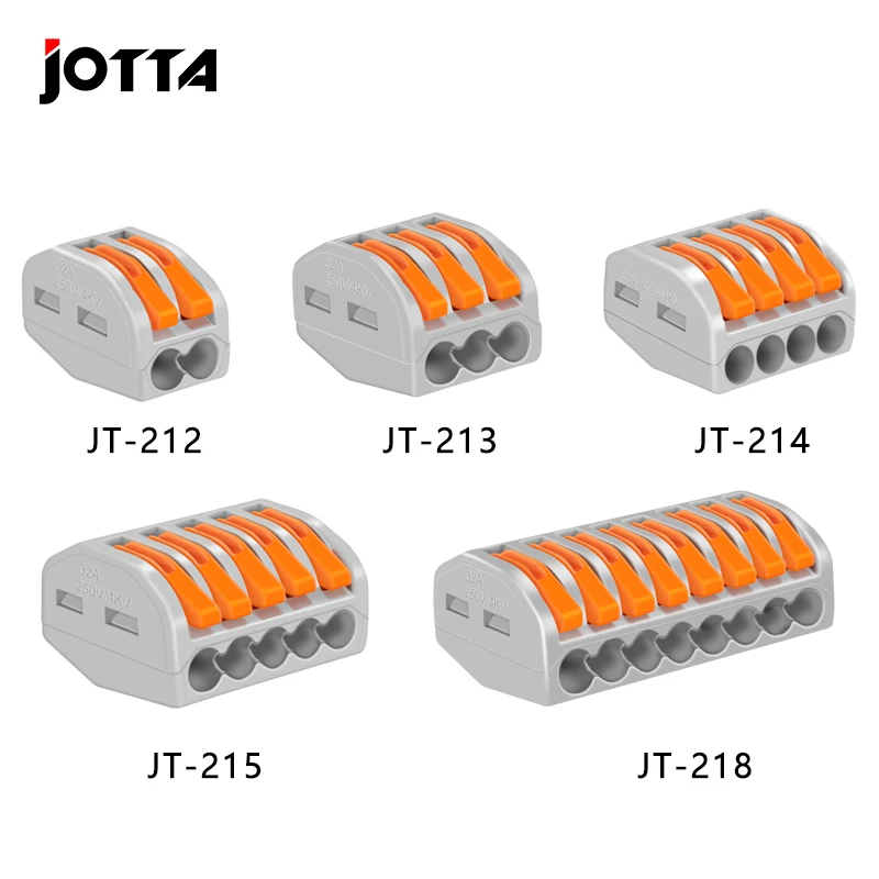 

Jotta мини быстрые Проводные соединители Универсальный Компактный проводной соединитель нажимная Клеммная колодка 212 213 214 215