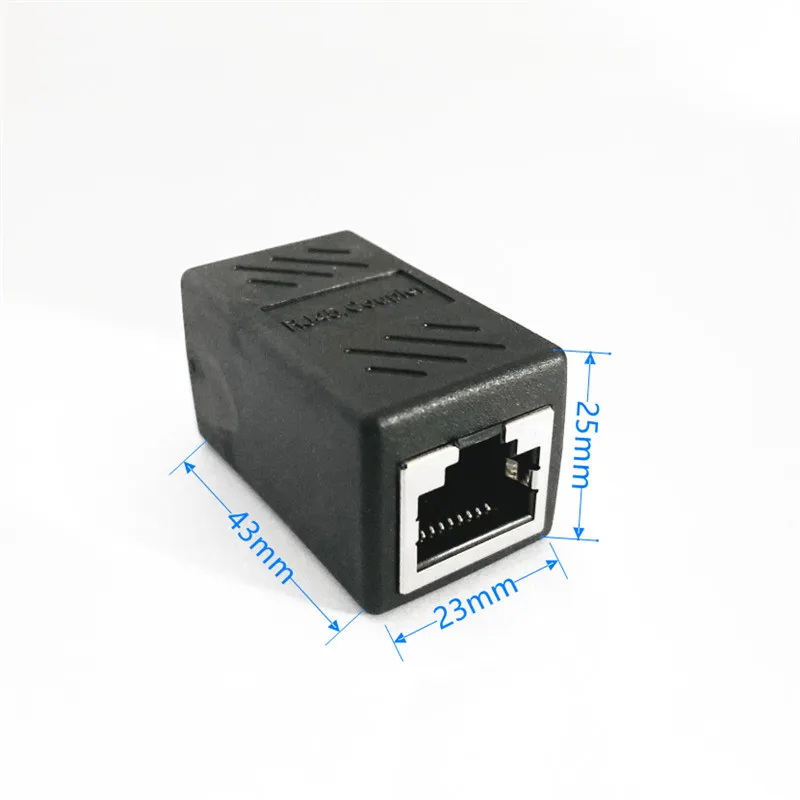 RJ45 разъем Cat7/6/5e Ethernet rj45 адаптер Женский сети LAN Кабельный удлинитель для lan разъем|