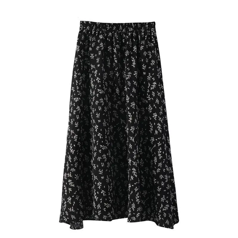 

The new mid-length a-line skirt, high waist, slimming, covering hips, all-match Skirts