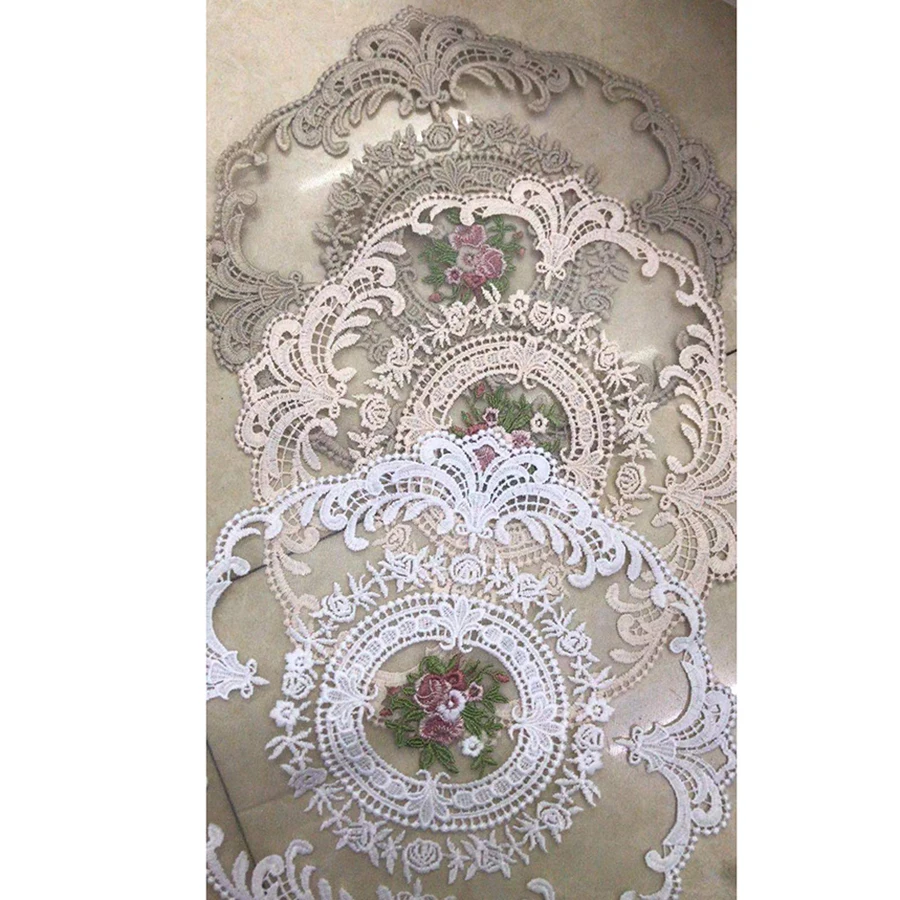 Салфетки кружевные декоративные для стола подставки под свечи аксессуары кухни