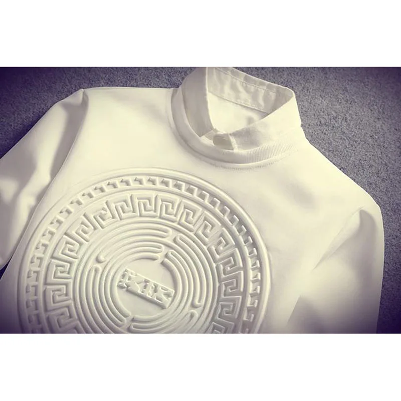 Men Sweatshirts 2022 New Spring And Autumn Three-Dimensional Pattern Male Pullover Trendy Thin Korean Style Teenager Boys H02