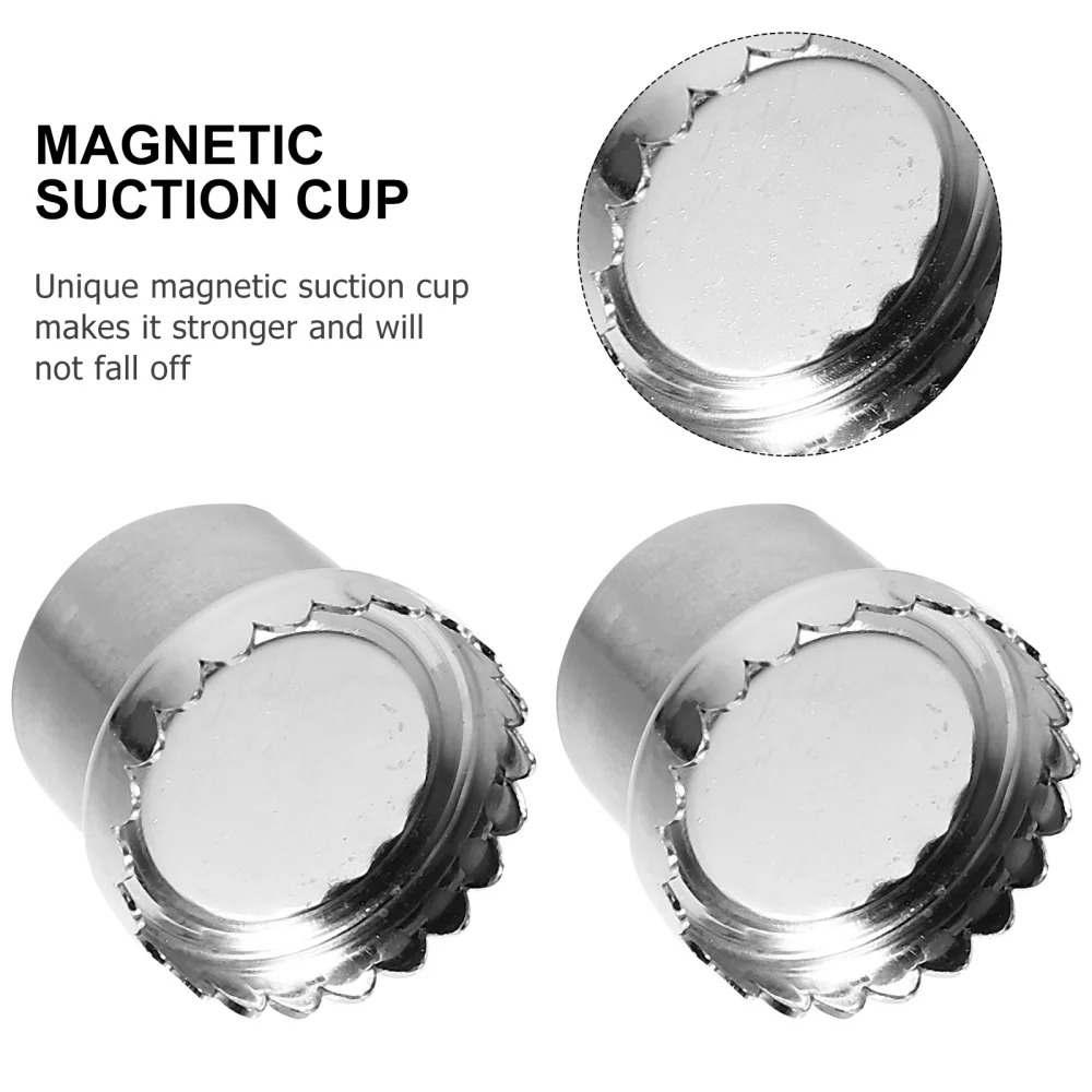 

2Pcs Practical Creative Soap Rack Punch-free Magnetic Soap Holder Silver