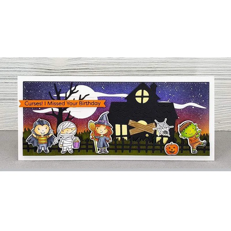 

Slimline Starter Die-namics Cutting die and clear stamp die set for Christmas Card making Scrapbook Dec