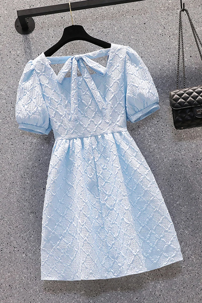 

Women Ladies Cute Plus Size Mini Dress L-4XL XXL XXXL 3XL XXXXL Party Sexy Backless 2021 Summer White Blue Holiday Dated Dresses