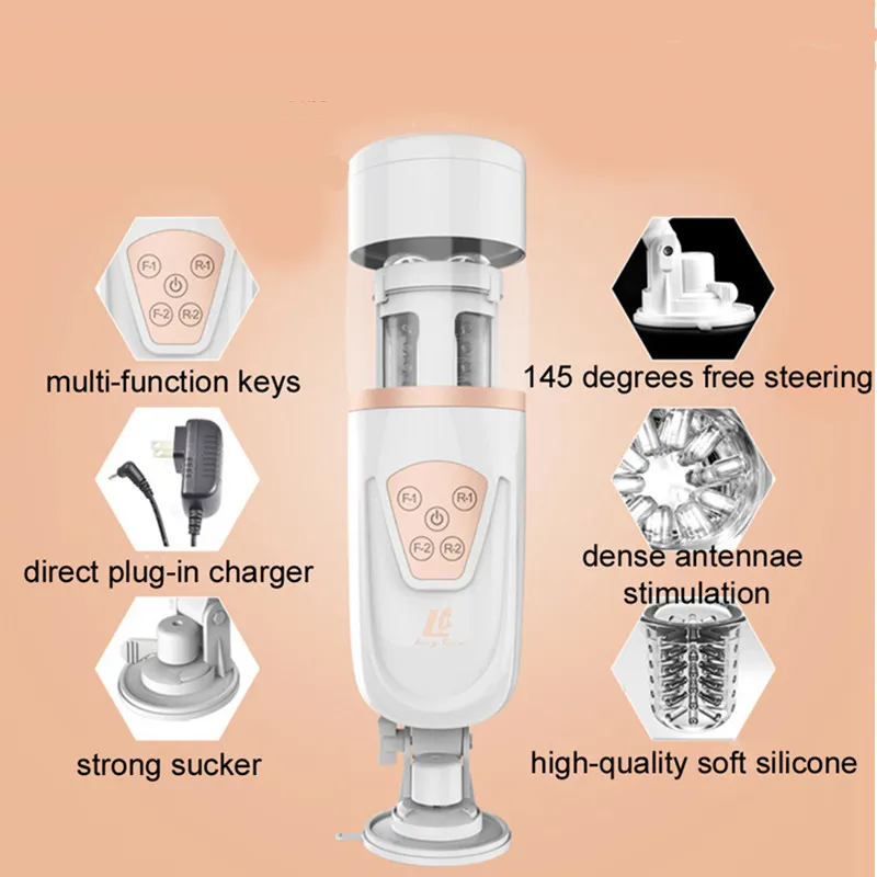 Электрический Мужской мастурбатор автоматический поршневой Телескопический