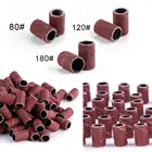 Фрезы для аппаратного маникюра и педикюра, 50100 шт., шлифовальные ленты для ногтей, 80 #, 120 #, 180 #