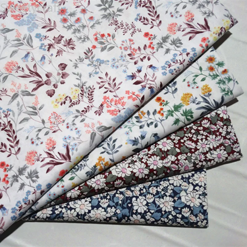 

160cm X10M Flower Leaves 100% Cotton Twill Fabric Patchwork Cloth,Sewing Cushion Bed Sheet Quilting Fat Quarters Material Fabric