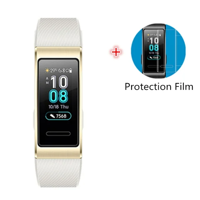 Huawei Band 3 Pro Браслет HUAWEI Band 4 3 Pro Smartband с металлической рамкой Amoled цветной дисплей SpO2 датчик кровяного кислорода для плавания датчик частоты сердечных сокращений - Цвет: Huawei Band 3 Pro