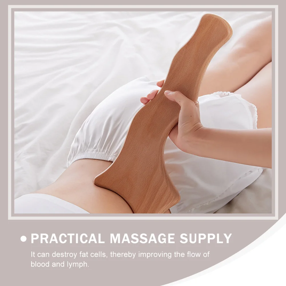 

1pc Body Scraping Board Practical Scraping Plate Beech Scraping Board (Wood)