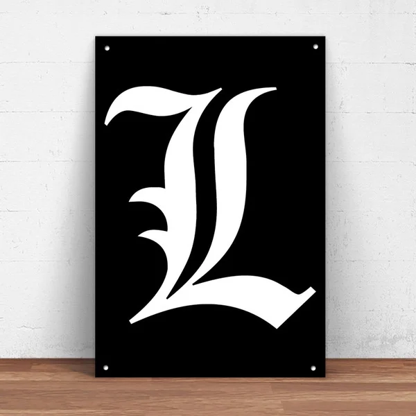 Death Note anime Metal Tin Sign Metal Sign Wall Decor Japanese Anime Poster Manga Anime Decor Anime Gifts GH11