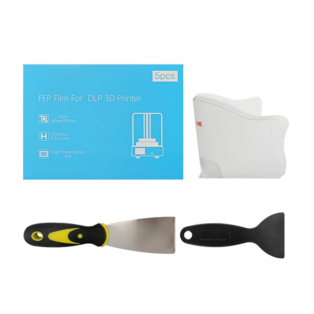 

LD-002R / LD-002H 5 Pcs DLP Release Film Paper Funnel Mold Taking Combination Light Curing 3D Printer Accessories Kit