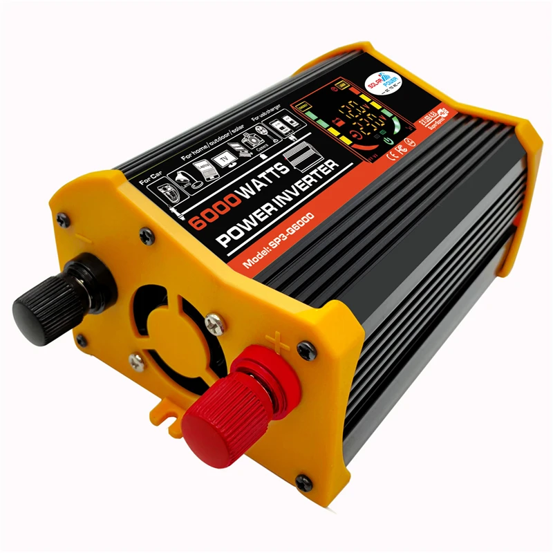 6000W фары для автомобилей Мощность инвертор конвертер адаптер 12V постоянного тока