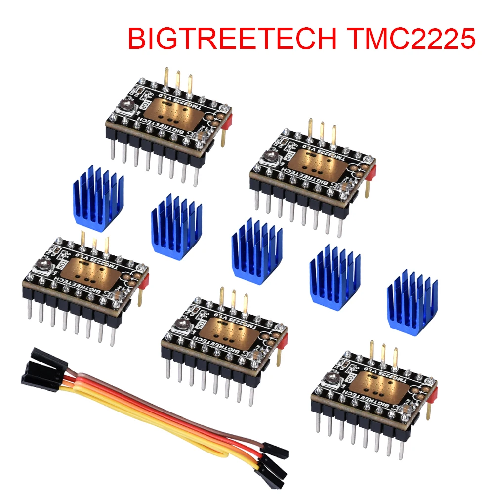Драйвер BIGTREETECH TMC2225 V1.0 UART Stepsticks VS TMC2209 TMC2208 TMC2130 запчасти для 3D принтера SKR V1.3 mini