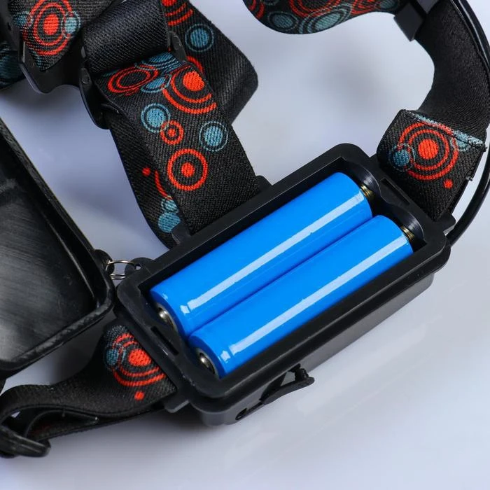 Фонарь налобный аккумуляторный "Мастер К." 4 Вт 1200 mAh 3 LED 800 лм режима 7.5х8 см мик