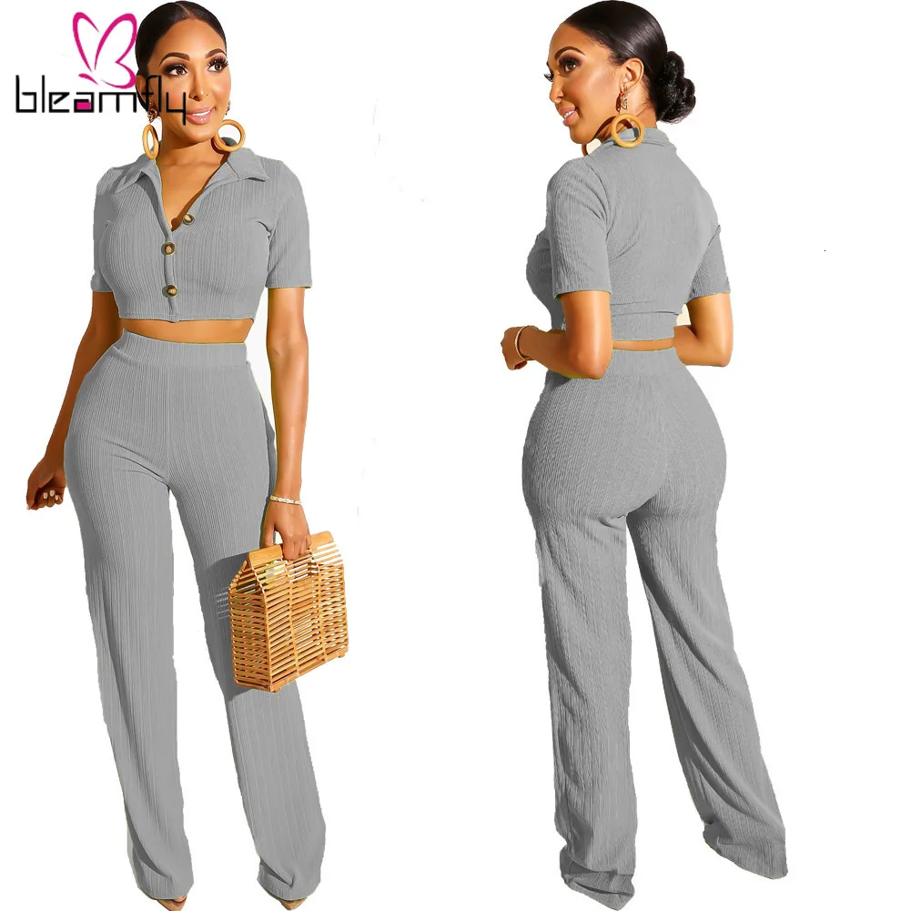 Женский летний вязаный свитер с коротким рукавом и отложным воротником топ