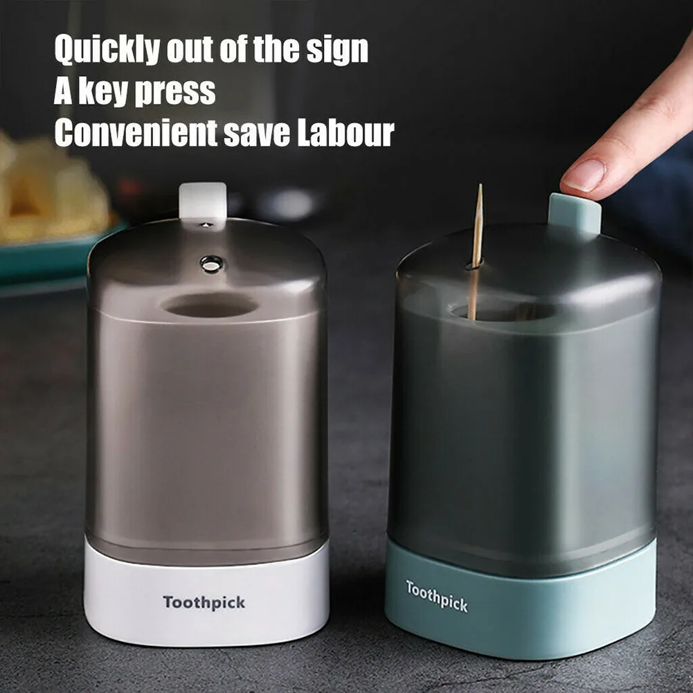 

5 Colors Automatic Toothpick Holder Container Kitchen Toothpick Bottle Toothpick Storage Box Dispenser Holder For Toothpicks