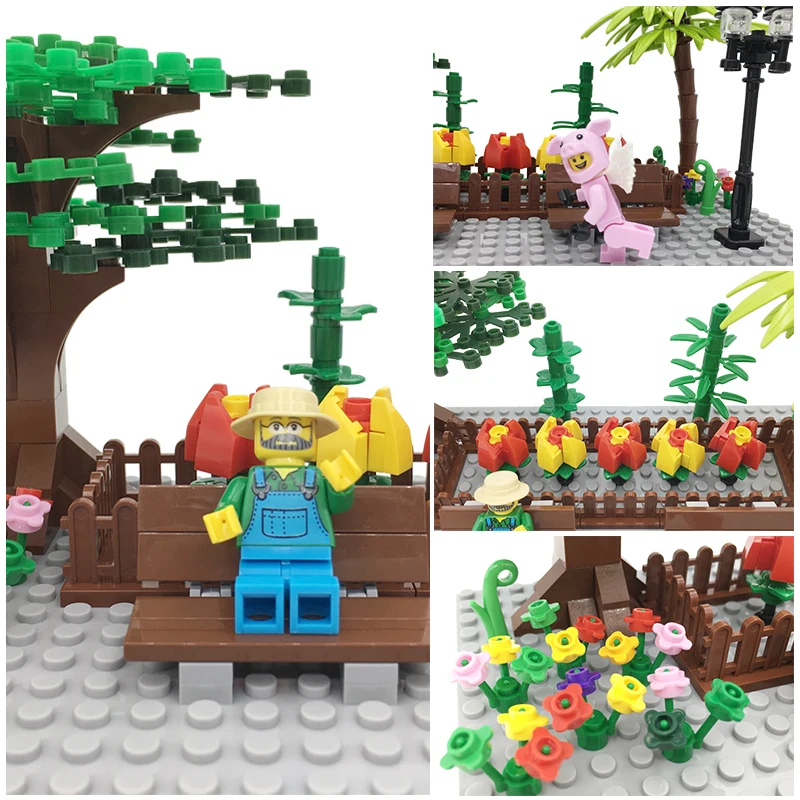 Городская елка аксессуары для растений садовые зеленые листья цветы трава