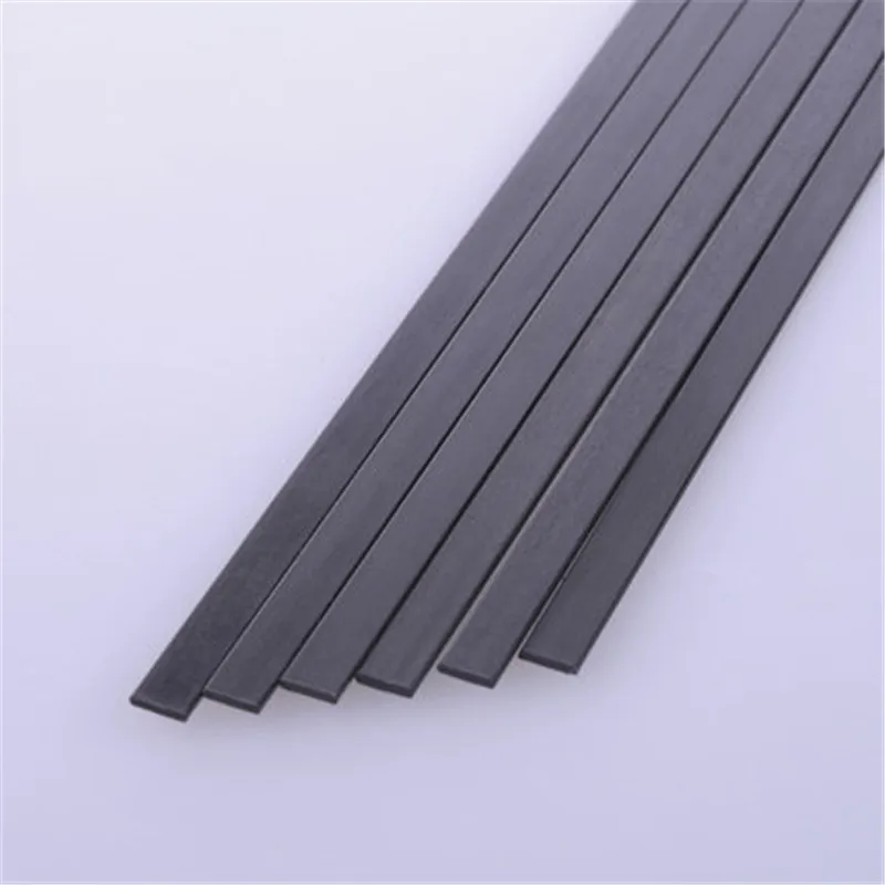 10 шт. размеры: 0 3x2 3x3 3x30 4x10 5x3 5x5 5x10 5x15 мм (Выберите) полоски из углеродного волокна