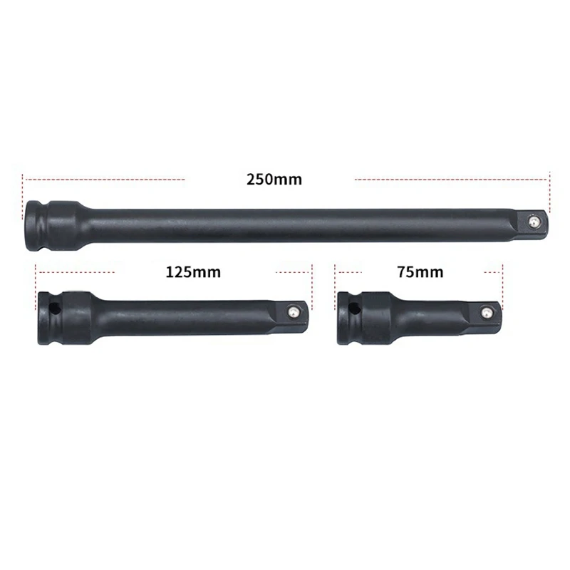Антикоррозийный удлинитель авто гаечный ключ для ремонта 75 мм/125 мм/250 мм хром