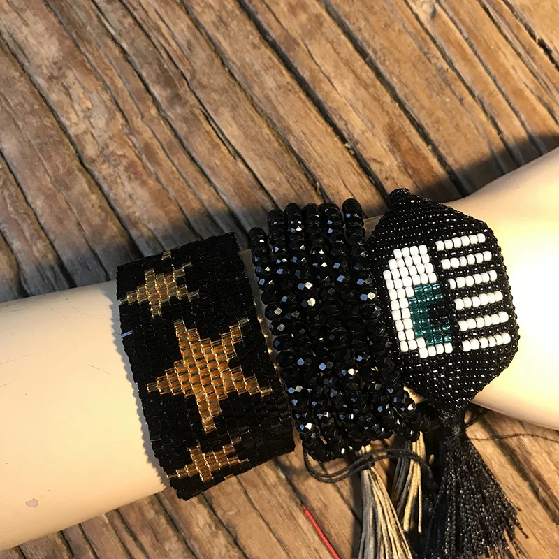 Rttooas Delica MIYUKI браслет Evil Eye 2019 женские Украшения браслеты турецкий приносящий