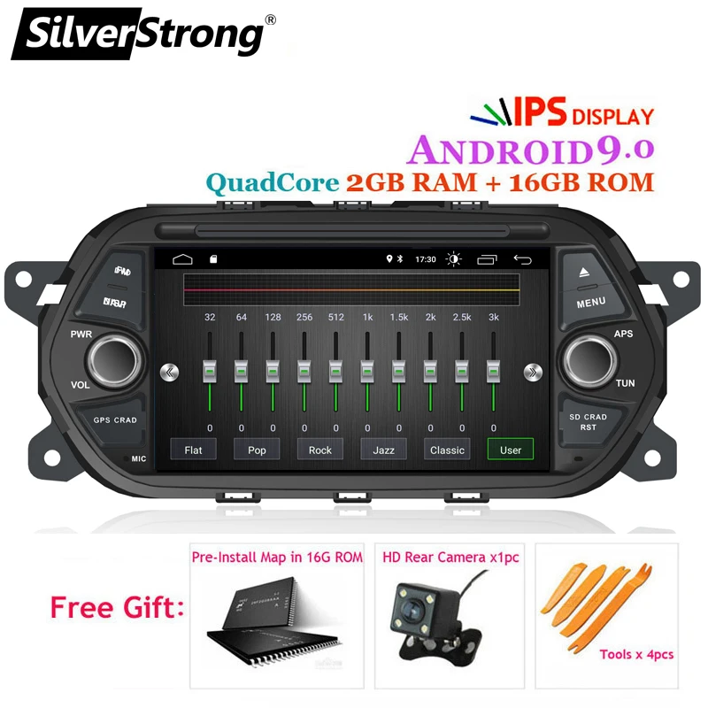SilverStrong " четырехъядерный Android 9,0 автомобильный DVD 1Din для Fiat Tipo Aegea Egea автомобильный мультимедийный плеер