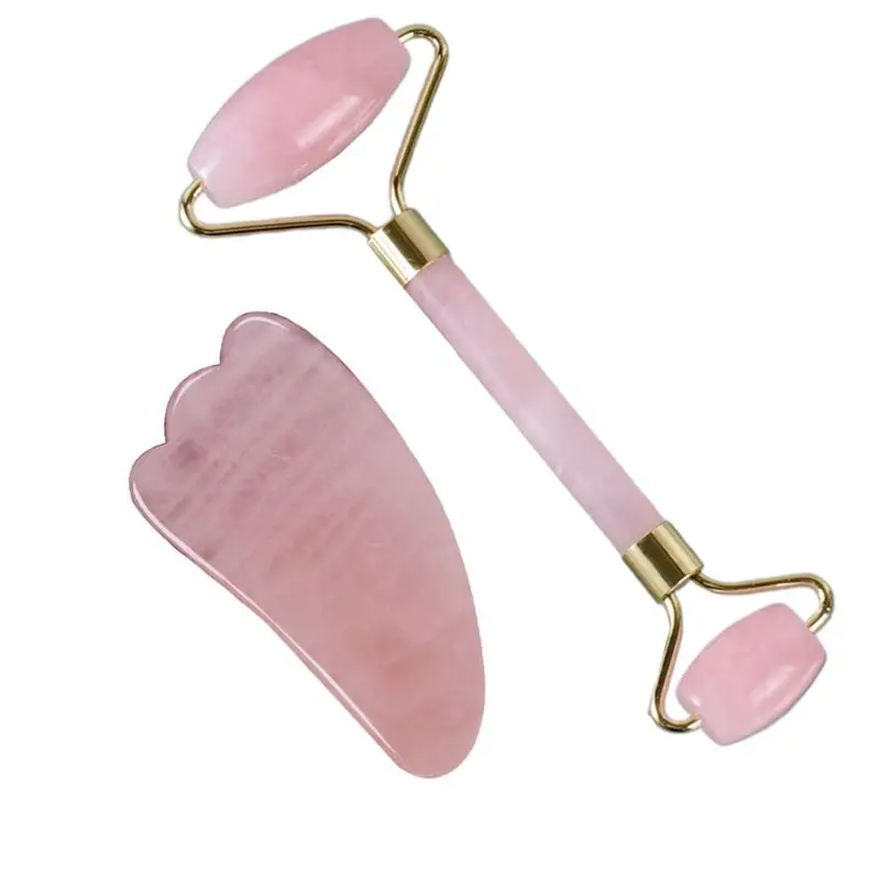 

Natural Facial Beauty Jade Roller Gua Sha Tools Set Anti-Aging Firming Massager