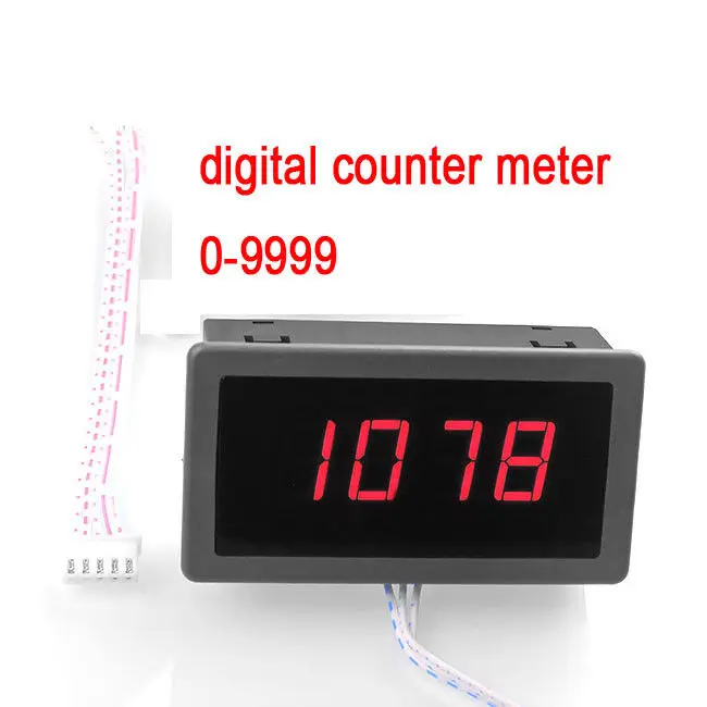 dykb Intelligent led digital counter electronic counter DRO head Save when power failure display  0-9999 panel meter