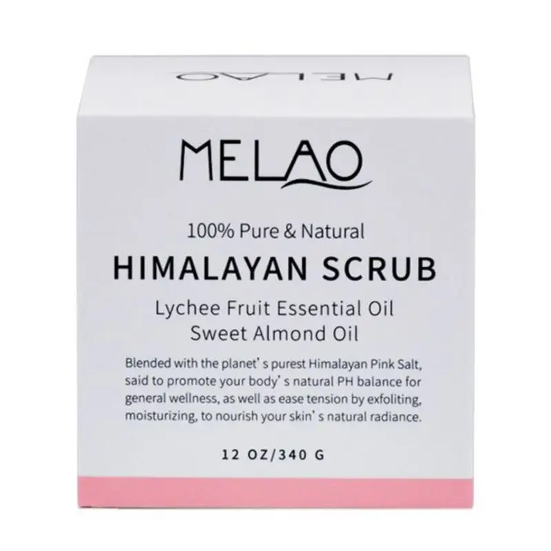 

Himalayan Salt Body Scrub Deep Cleansing Ultra-hydrating Exfoliating Lightening Nourishing Skin Care Cream M76F