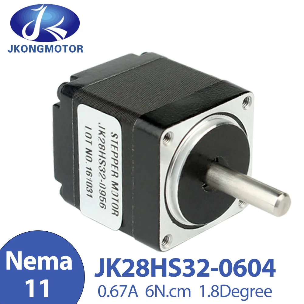 

Jkongmotor Nema 11 28 Hybrid Stepper Motor 1.8 Degree 0.67A 6N.cm 2 Phase 4 Wires 32mm Stepper Motor For CNC Router