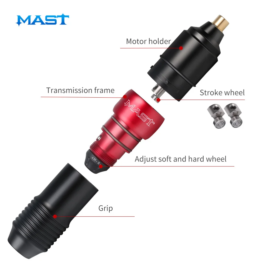 Профессиональная тату машинка Dragonhawk Mast вращающаяся для ручек перманентного