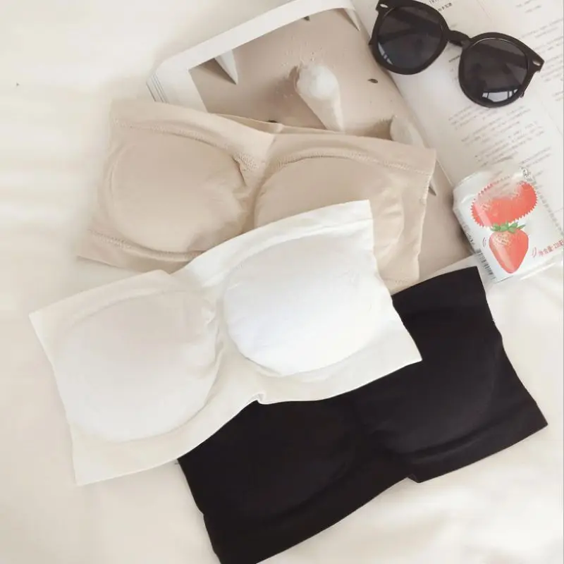 Женские топы без косточек сексуальное однотонное красивое дышащее бесшовное