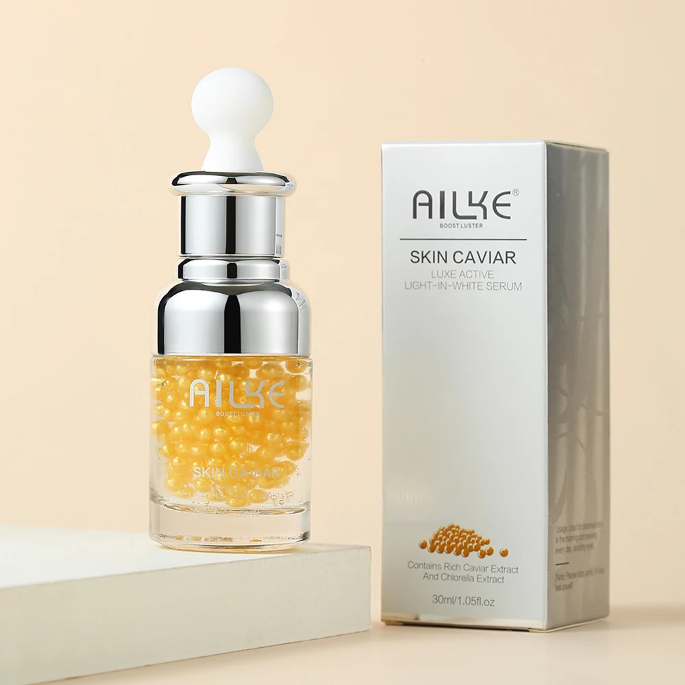 

AILKE CAVIAR Serum Anti-Aging Wrinkle Brightening Moisturizing Whitening Freckles women gifts products skin Facial care essences