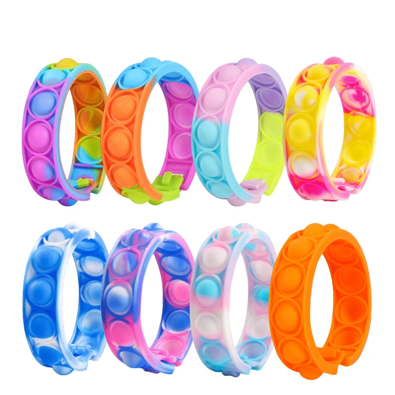

New children's toys push bubble dimple bracelet decompression toy adult anti-stress relief sensory toy children's gift