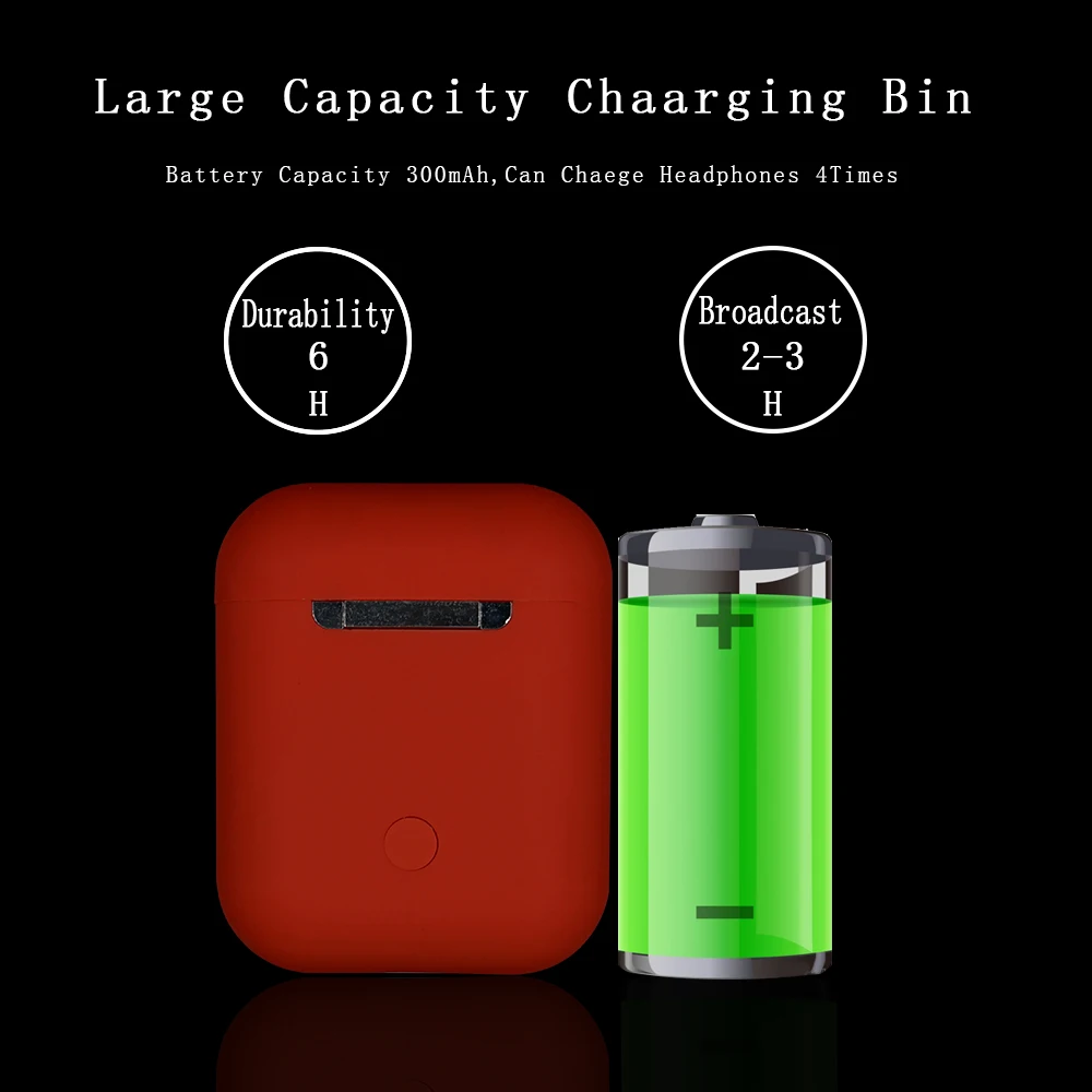 I12 tws матовые Bluetooth наушники беспроводные свободные руки бизнес спортивная