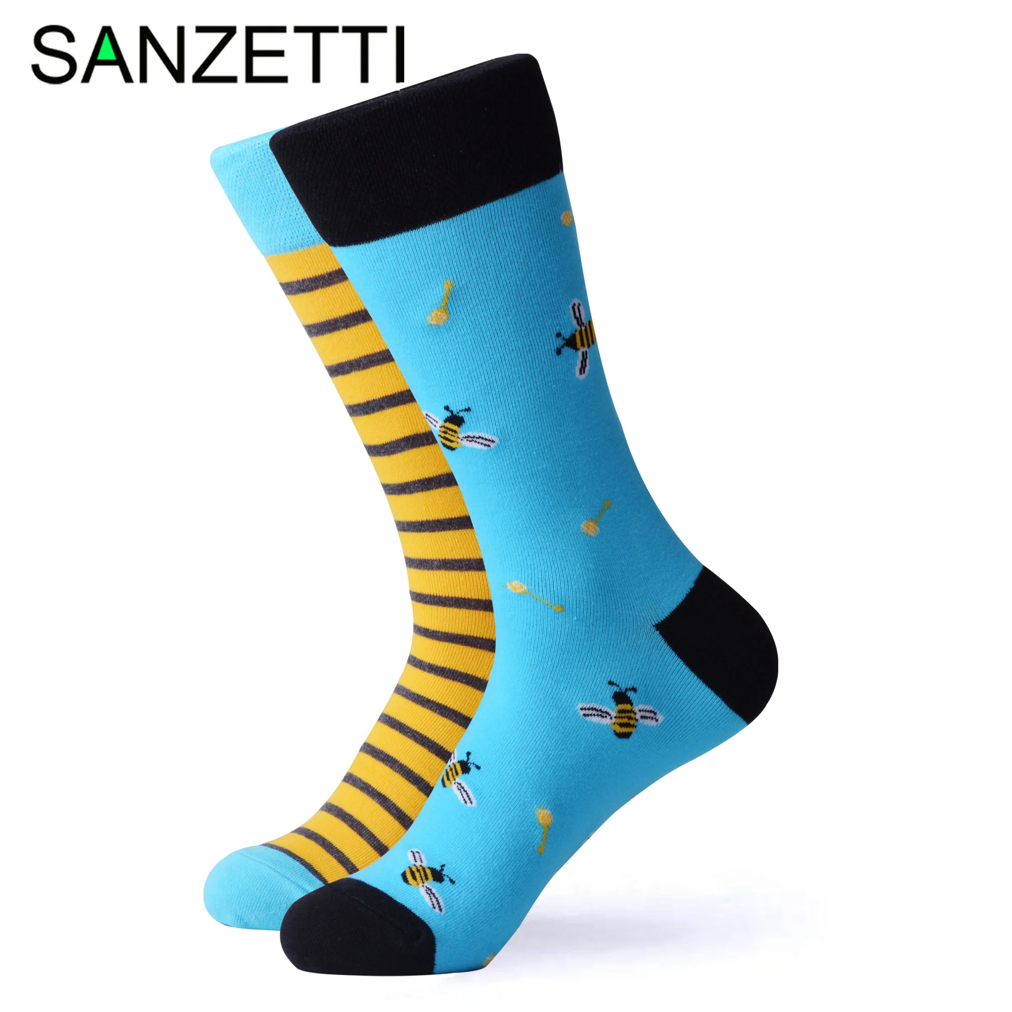 SANZETTI/1 новая пара разноцветных ярких женских носков новинка милые вечерние носки