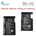 BL5C BL-5C 3,7 V 800mAh1020mah1200mAh литий-ионная батарея для Nokia 6267 6270 6330 6555 6600 6620 6630 1100 1101 1110 1112 1208 1600