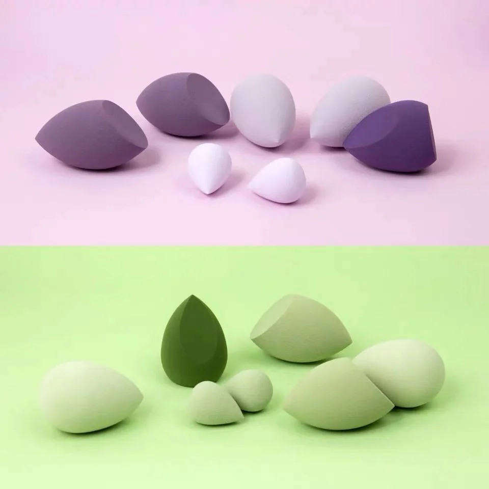 7pcs макияж губки в виде капли воды супер мягкий косметический спонж для порошок