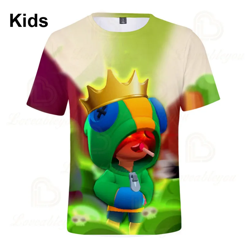 

WEREWOLF Crown Leon Children's Crow Shoot Game 3D T-shirt Clothing Gameing T Shirt Star Women Kids Tops 2020 Shirt Boys Girls