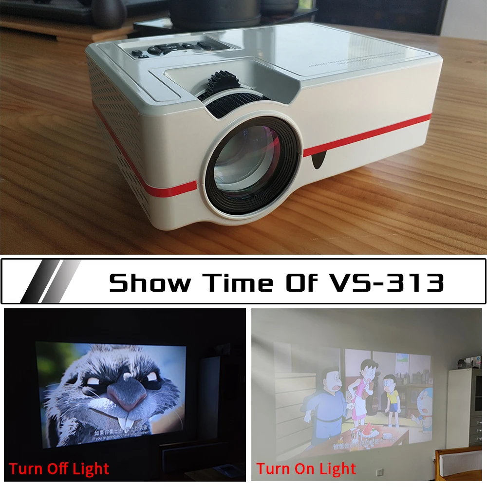 Мини-проектор VISIONTEK VS313 новейший светодиодный проектор для домашнего кинотеатра