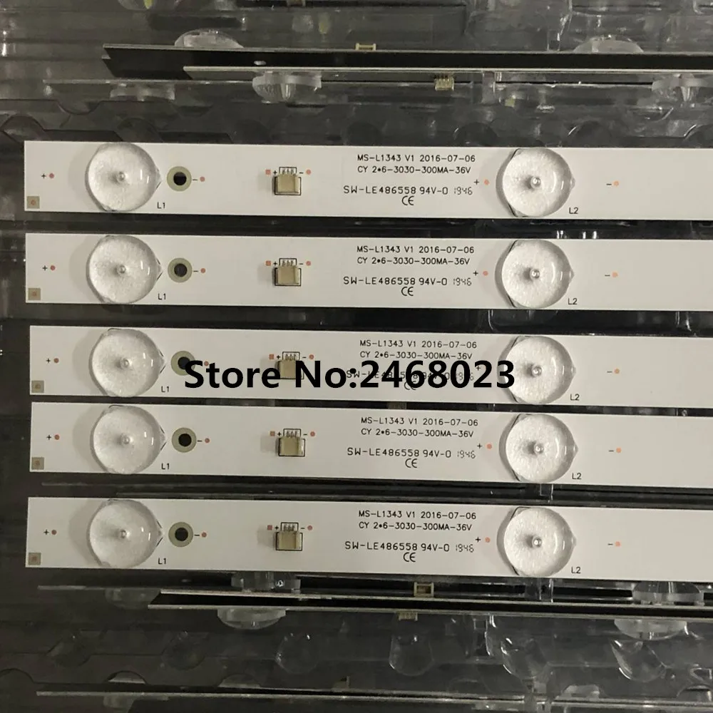 Цена Новые 30 шт./лот 6LED светодиодная лента подсветки для 32 дюймов JL.D32061330-081AS-M E348124 MS-L1343 L2202 L1074 V2 2-6-3030-300MA-36V