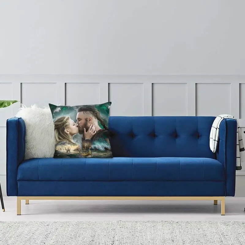 Наволочка для подушки Vikings Lagertha Ragnar Lothbrok 45x45 см домашний декор 3D принт