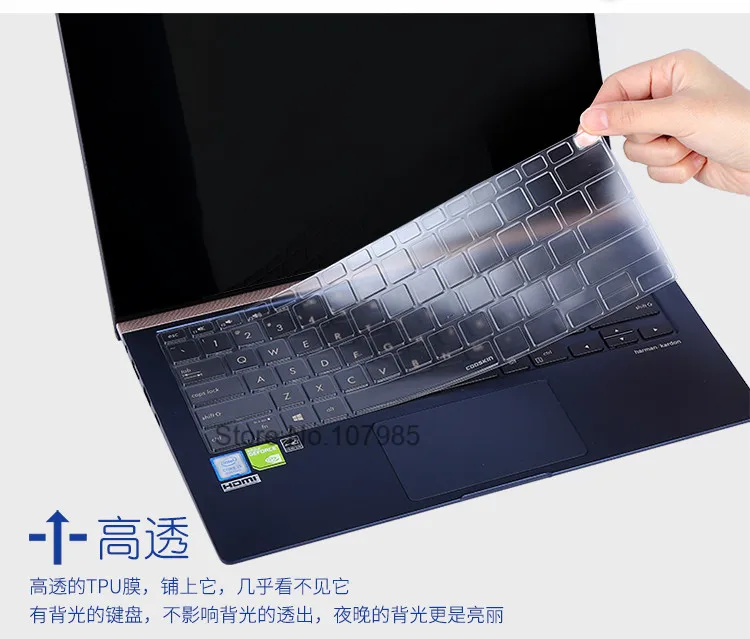 Высокая четкость ТПУ для Asus ZenBook 14 UX433 UX433FN UX433FA8265 U4300FN Deluxe 2019 ноутбук игровая