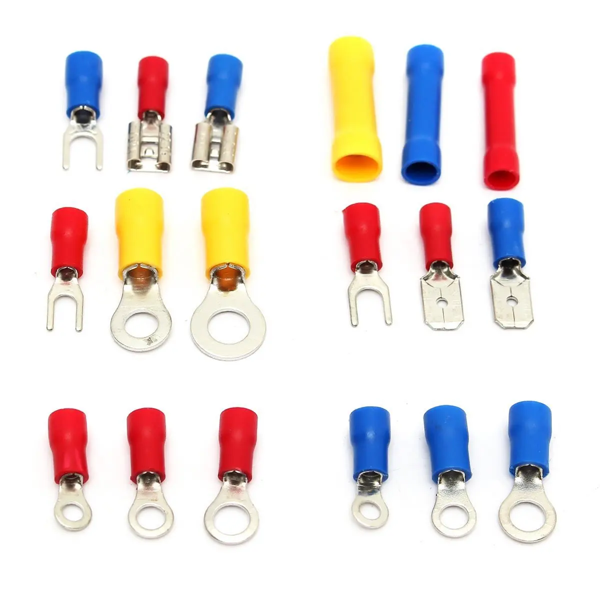 1200 шт./компл. Ассорти Электрический провод обжимных разъёмов коннекторов для