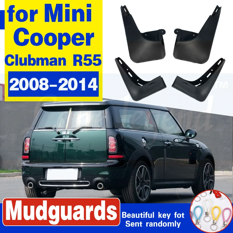 Передние и задние щитки от грязи для Mini Cooper Clubman R55 2008 2014 брызговики брызговик 2009